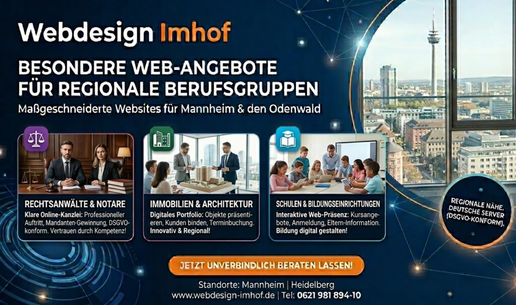 Professionelles Webdesign: Ihr digitaler Erfolgsfaktor – für jede Branche, für jeden Beruf